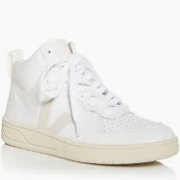 Veja V-15 Leather High Top Sneaker - Picture 1 of 4